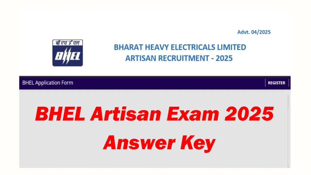 BHEL Artisan Answer Key 2025