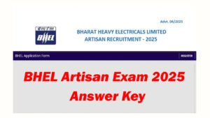 BHEL Artisan Answer Key 2025