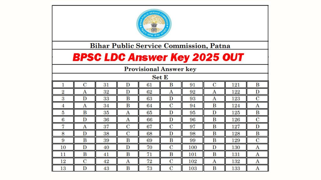 BPSC LDC Answer Key 2025