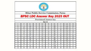 BPSC LDC Answer Key 2025