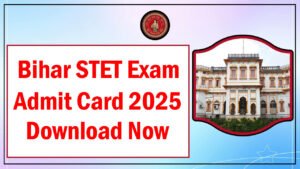 Bihar STET Admit Card 2025