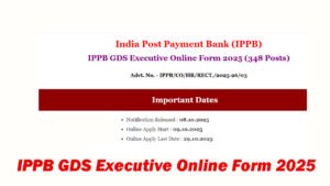 IPPB GDS Executive Online Form 2025