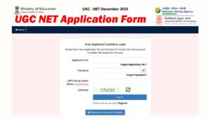 UGC NET December 2025 Application Form